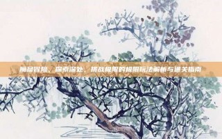 魔窟冒险，探索深处，挑战极限的极限玩法解析与通关指南