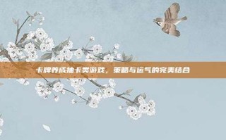 卡牌养成抽卡类游戏，策略与运气的完美结合