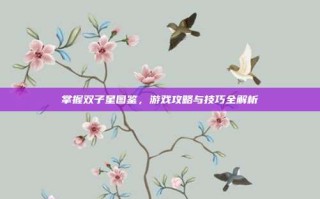 掌握双子星图鉴，游戏攻略与技巧全解析