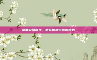 掌握时间静止，想玩谁就玩谁的世界