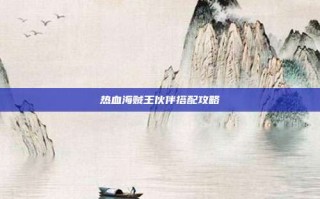 热血海贼王伙伴搭配攻略