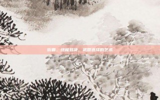 街霸，终极对决，武器选择的艺术