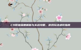 C9职业深度解析与实战攻略，游戏玩法进阶指南