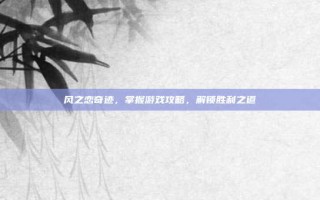 风之恋奇迹，掌握游戏攻略，解锁胜利之道