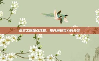 虚空之眼加点攻略，提升角色实力的关键