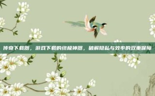 传奇下载器，游戏下载的终极神器，破解隐私与效率的双重保障