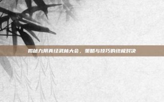 揭秘九阴真经武林大会，策略与技巧的终极对决