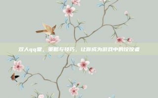 双人qq堂，策略与技巧，让你成为游戏中的佼佼者