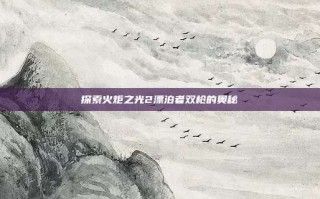 探索火炬之光2漂泊者双枪的奥秘