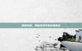 洛道扶摇，揭秘游戏中的终极挑战