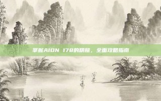 掌握AION 178的精髓，全面攻略指南