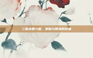 三国杀智力题，策略与智慧的较量