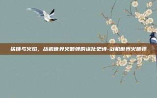 铁锤与火焰，战机世界火箭弹的进化史诗-战机世界火箭弹