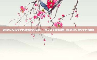 剑灵45级力士加点全攻略，从入门到精通-剑灵45级力士加点