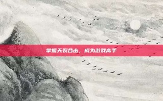 掌握天裂合击，成为游戏高手