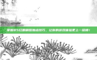 掌握85红眼刷图加点技巧，让你的游戏体验更上一层楼！