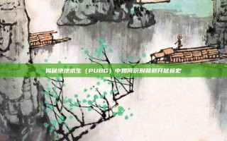 揭秘绝地求生（PUBG）中如何识别和避开鼠标宏