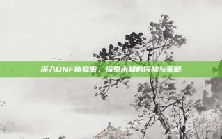 深入DNF体验服，探索未知的冒险与策略