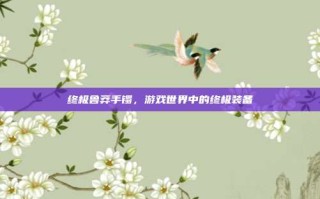 终极鲁莽手镯，游戏世界中的终极装备