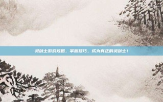 灵剑士游戏攻略，掌握技巧，成为真正的灵剑士！