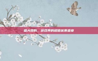 盛大团购，游戏界的超值优惠盛宴