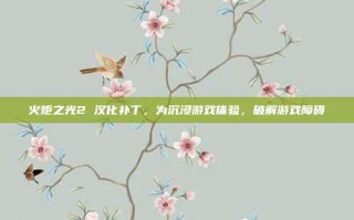 火炬之光2 汉化补丁，为沉浸游戏体验，破解游戏障碍