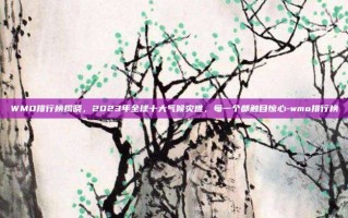 WMO排行榜揭晓，2023年全球十大气候灾难，每一个都触目惊心-wmo排行榜