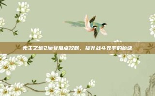 无主之地2魔女加点攻略，提升战斗效率的秘诀