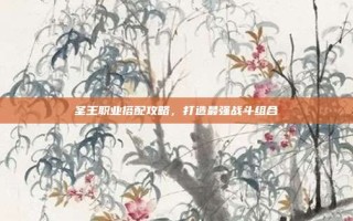 圣王职业搭配攻略，打造最强战斗组合