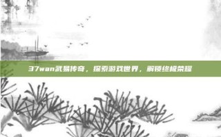 37wan武易传奇，探索游戏世界，解锁终极荣耀
