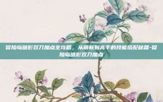 冒险岛暗影双刀加点全攻略，从萌新到高手的技能搭配秘籍-冒险岛暗影双刀加点