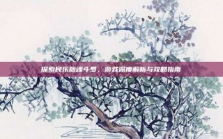 探索民乐版魂斗罗，游戏深度解析与攻略指南