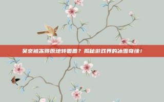 吴京被冻得原地转圈圈？揭秘游戏界的冰雪奇缘！