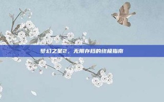 梦幻之星2，无限存档的终极指南