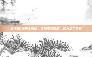 澄海3C技巧全解析，掌握游戏精髓，成为高手玩家
