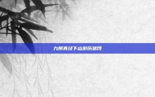 九阴真经下山游历惩罚