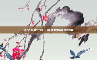 辽宁关爱一线，游戏界的温情故事