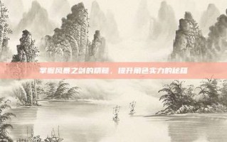 掌握风暴之剑的精髓，提升角色实力的秘籍