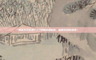揭秘无双乱舞4.27隐藏英雄密码，解锁游戏新境界！