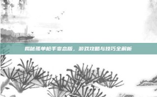 揭秘孤单枪手变态版，游戏攻略与技巧全解析