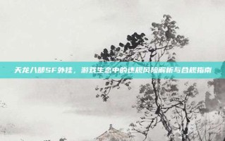 天龙八部SF外挂，游戏生态中的违规风险解析与合规指南