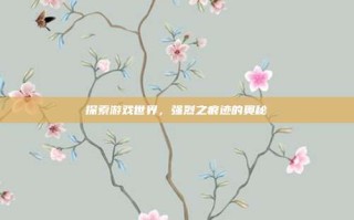 探索游戏世界，强烈之痕迹的奥秘