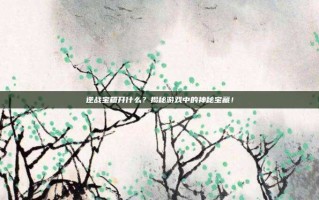逆战宝箱开什么？揭秘游戏中的神秘宝藏！