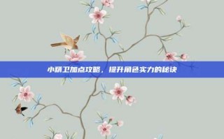 小精卫加点攻略，提升角色实力的秘诀