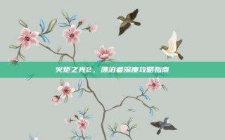 火炬之光2，漂泊者深度攻略指南