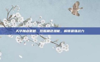 天华加点策略，挖掘角色潜能，解锁最强战力