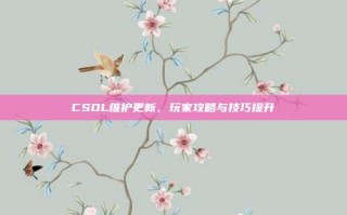 CSOL维护更新，玩家攻略与技巧提升