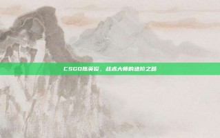 CSGO陈英俊，战术大师的进阶之路