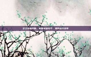 空之轨迹攻略，掌握关键技巧，提升战斗效率