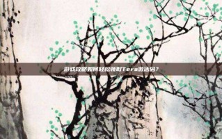 游戏攻略如何轻松领取Tera激活码？